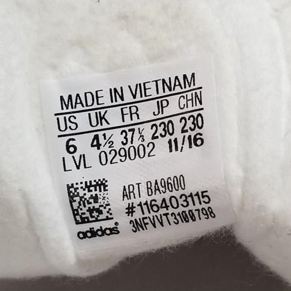 Adidas Women's Size 6 Pink/White Suede Leather Sneaker Shoes BA9600 - Picture 8 of 9